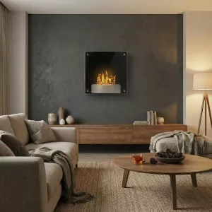 Squarebox etanol väggvärmare