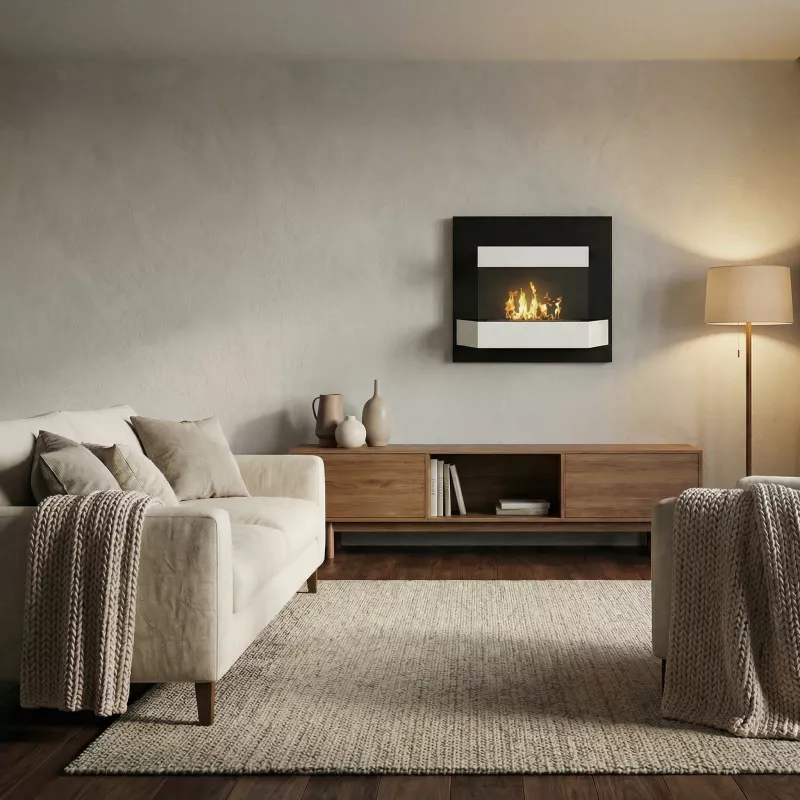 Lareira a etanol Kaleos: Wikao casa e design Cor Branco