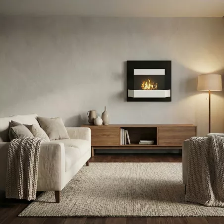 Cheminée éthanol Kaleos : Wikao, maison et design Couleur Blanc