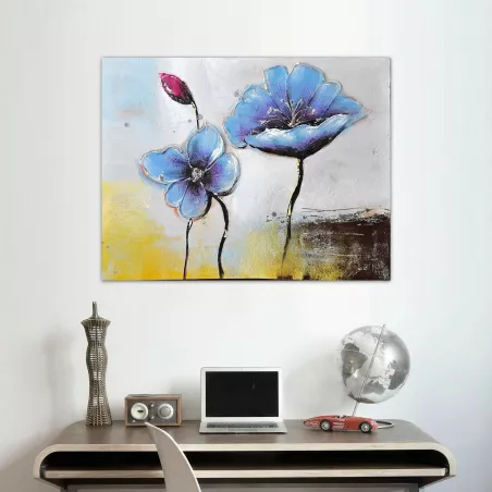 Composizione floreale moderna, quadro quadrato