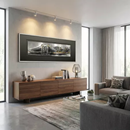 Gemälde NY industriell, 160 x 60 x 4 cm