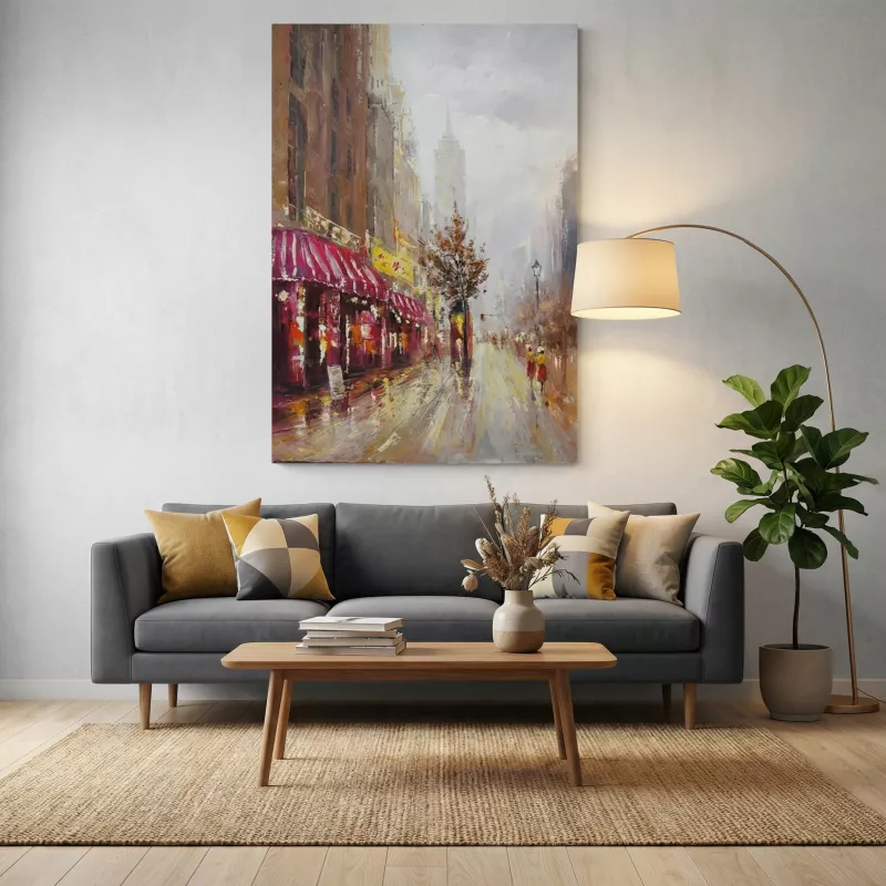 Zeitgenössisches Gemälde New-York 180 x 120