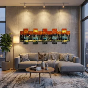 3D painting of trees, size 160 x 50 cm : Wikao