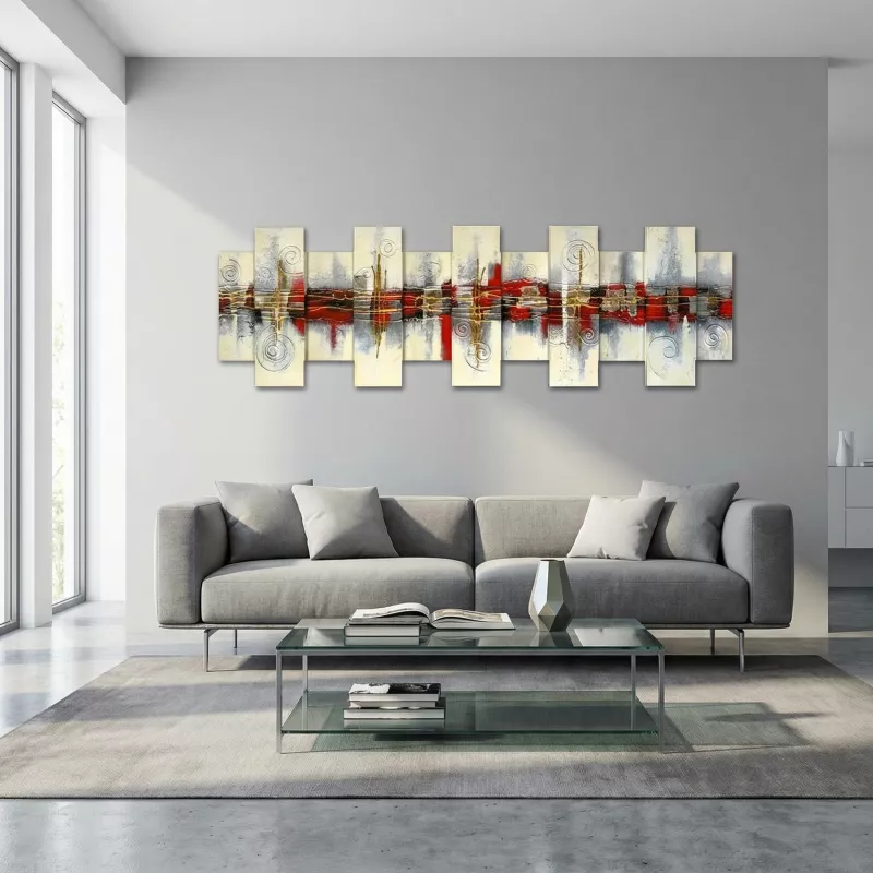 Tablero blanco en relieve 160 x 50 cm