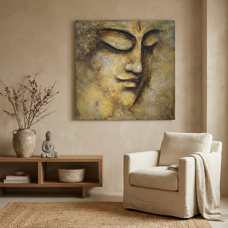 Gouden boeddha schminken, 1 meter