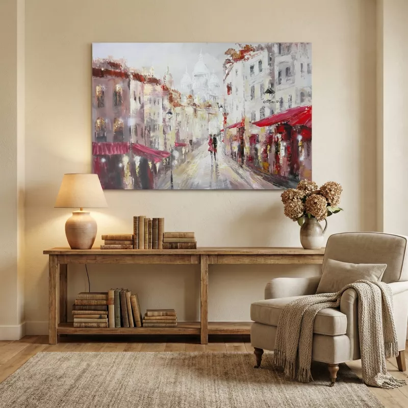 Peinture Montmartre 120 x 80 : Wikao, maison et design