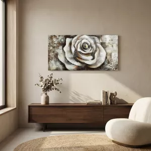 Ruusunuppu kuvioidulla pohjalla, 120x60x4 cm