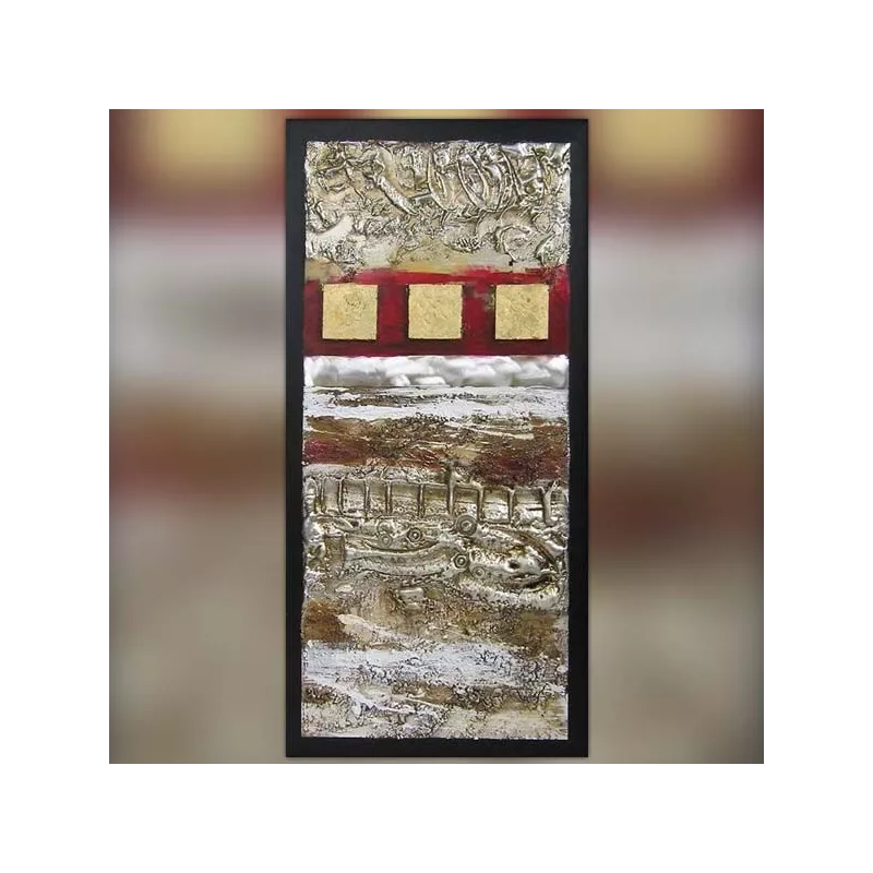 Tableau design motif froissé, 60 x 120