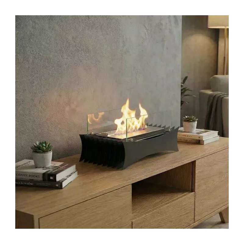 Tuscany, 3kW free-standing fireplace. Colour Black