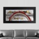 Tableau abstrait arche rouge