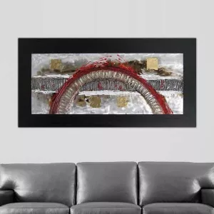 Tableau design, toile panoramique arche, 120 x 60 cm