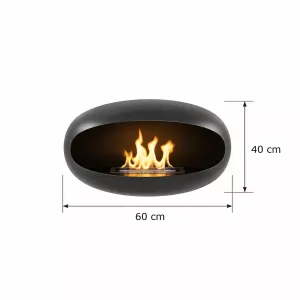 Cheminée éthanol Marbella suspendue