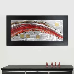 Tableau contemporain volute, toile panoramique 120x60cm
