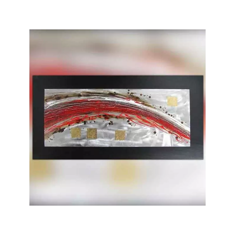 Tableau contemporain volute, toile panoramique 120x60cm