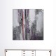 Tableau abstrait argent et parme
