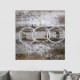Tableau industriel motif rond