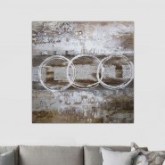 Tableau industriel motif rond