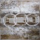 Tableau industriel motif rond
