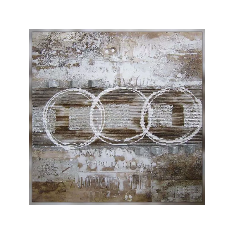 Design-Bild im Rauschenberg-Stil, 100 x 100 cm