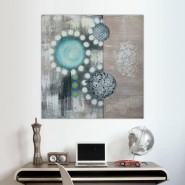 Peinture fleur sérigraphiée