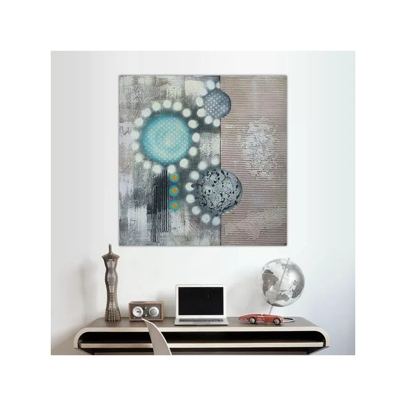 Pop paint, silkscreen style painting 80 x 80