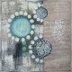 Peinture fleur sérigraphiée