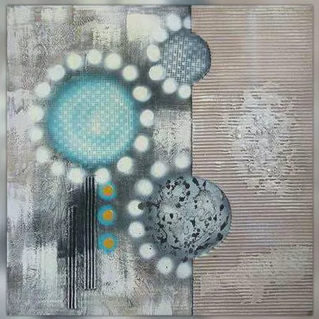 Pop paint, silkscreen style painting 80 x 80