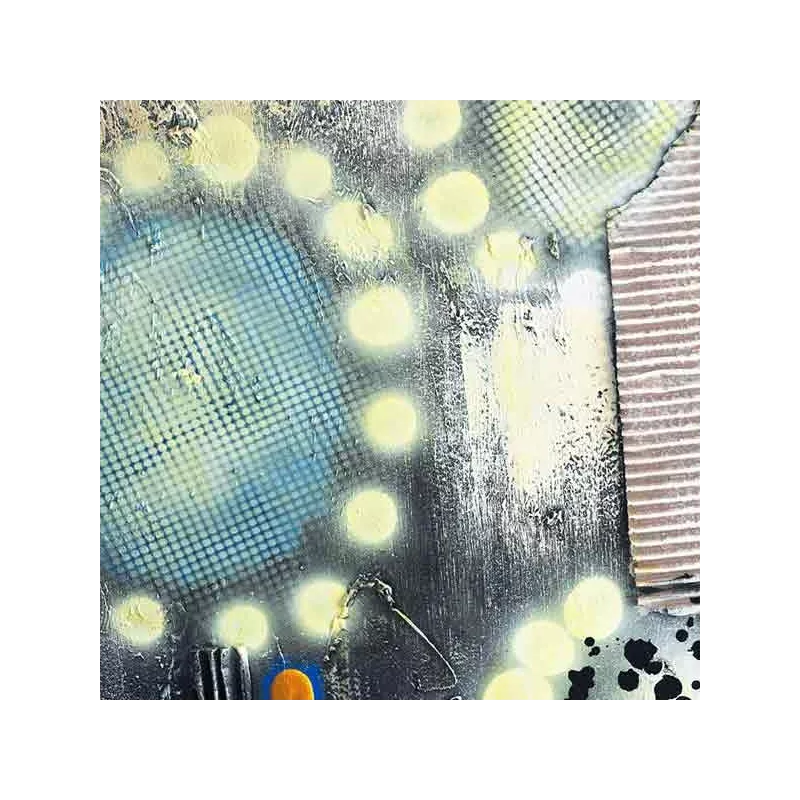 Pop paint, silkscreen style painting 80 x 80