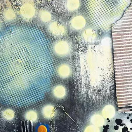 Pop paint, silkscreen style painting 80 x 80