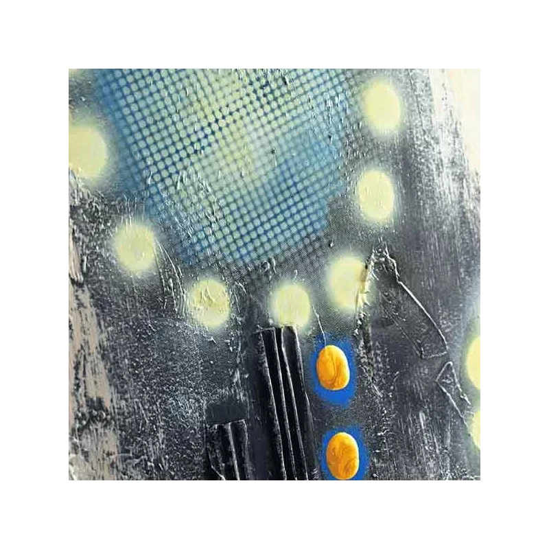 Pop paint, silkscreen style painting 80 x 80
