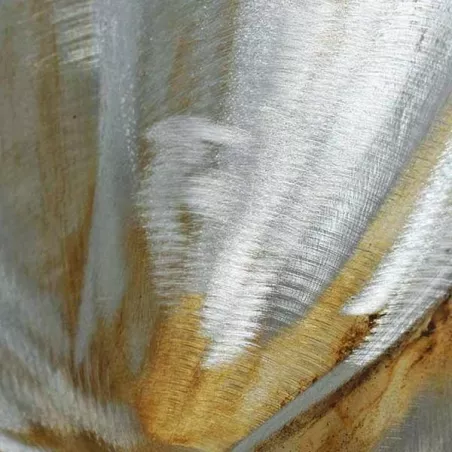 Peinture sur aluminium les œillets blancs, 60x120cm