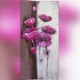 Roses sur panneau en hauteur