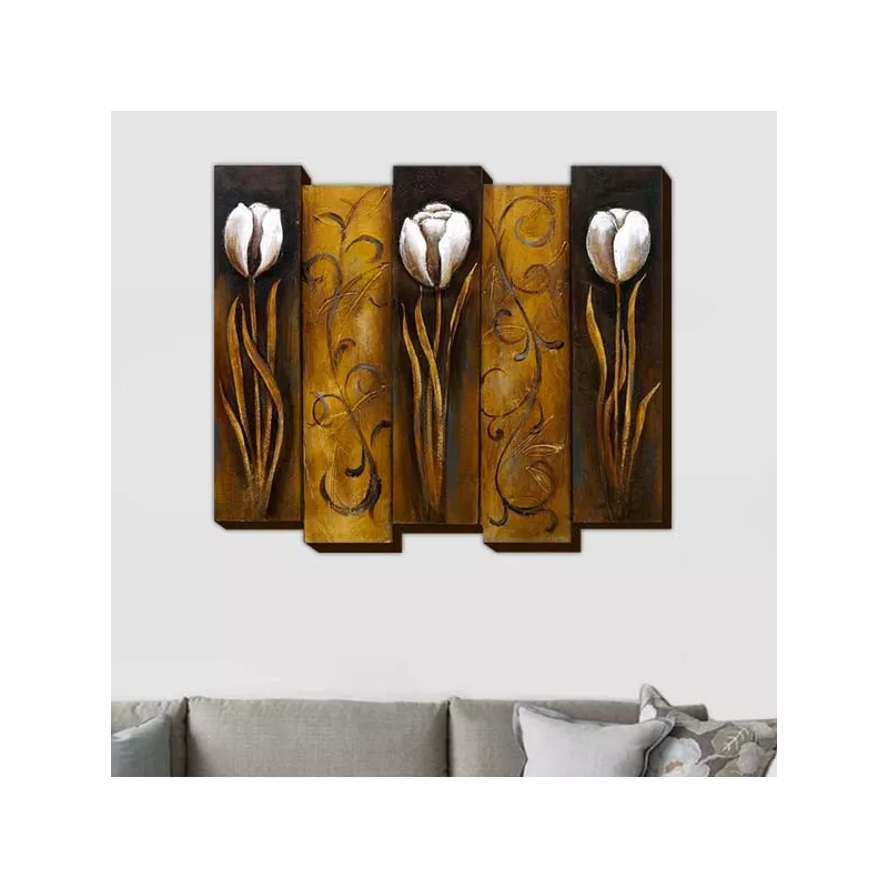 Flower painting, 3D floral painting : WIkao