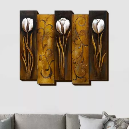 Flower painting, 3D floral painting : WIkao