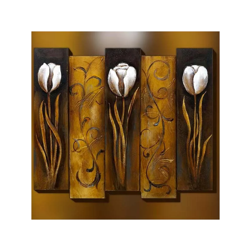 Flower painting, 3D floral painting : WIkao