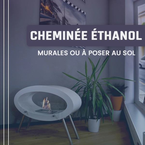 Cheminées éthanols murales ou à poser